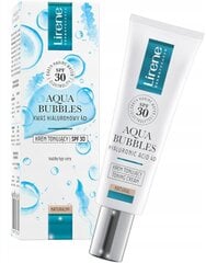 Toniseeriv näokreem Lirene Aqua Bubbles SPF 30, 30 ml hind ja info | Näokreemid | hansapost.ee