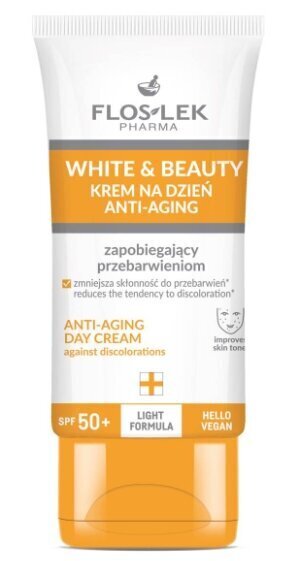 Näokreem Flos Lek Pharma White & Beauty vananemisvastane SPF 50+, 30 ml hind ja info | Näokreemid | hansapost.ee