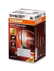 Автомобильные лампочки Osram D1S Xenarc Night Breaker 220 цена и информация | Автомобильная ксеноновая лампа D2R 6000К (Китай) | hansapost.ee