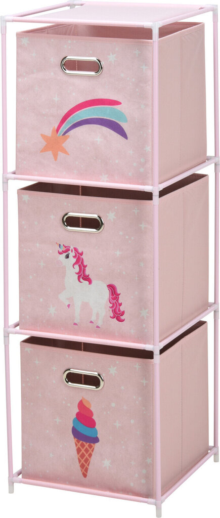 Lastetoa riiul Storage Solutions, roosa hind ja info | Riiulid lastele | hansapost.ee