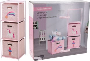 Lastetoa riiul Storage Solutions, roosa hind ja info | Riiulid lastele | hansapost.ee