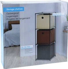 Полка с отделением для хранения Storage Solutions, черная цена и информация | Полки | hansapost.ee