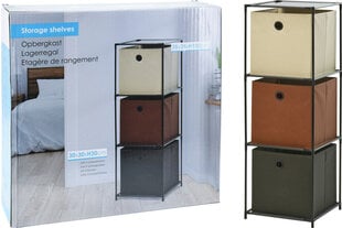 Riiul koos hoiukastidega Storage Solutions, must price and information | Shelves | hansapost.ee