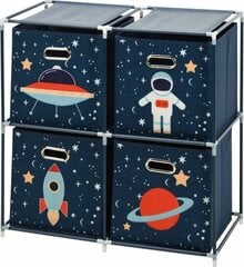 Детская полка с корзинами Storage Solutions, синяя цена и информация | Полки для книг и игрушек | hansapost.ee