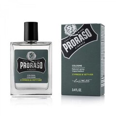 Proraso Cypress & Vetyver Cologne - Cologne with cypress and vetiver 100ml цена и информация | Средства для бритья | hansapost.ee