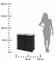 Säilituslahendustega riiul Storage Solutions, must price and information | Riiulid | hansapost.ee