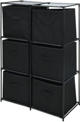 Riiul koos hoiukastidega Storage Solutions, must price and information | Shelves | hansapost.ee