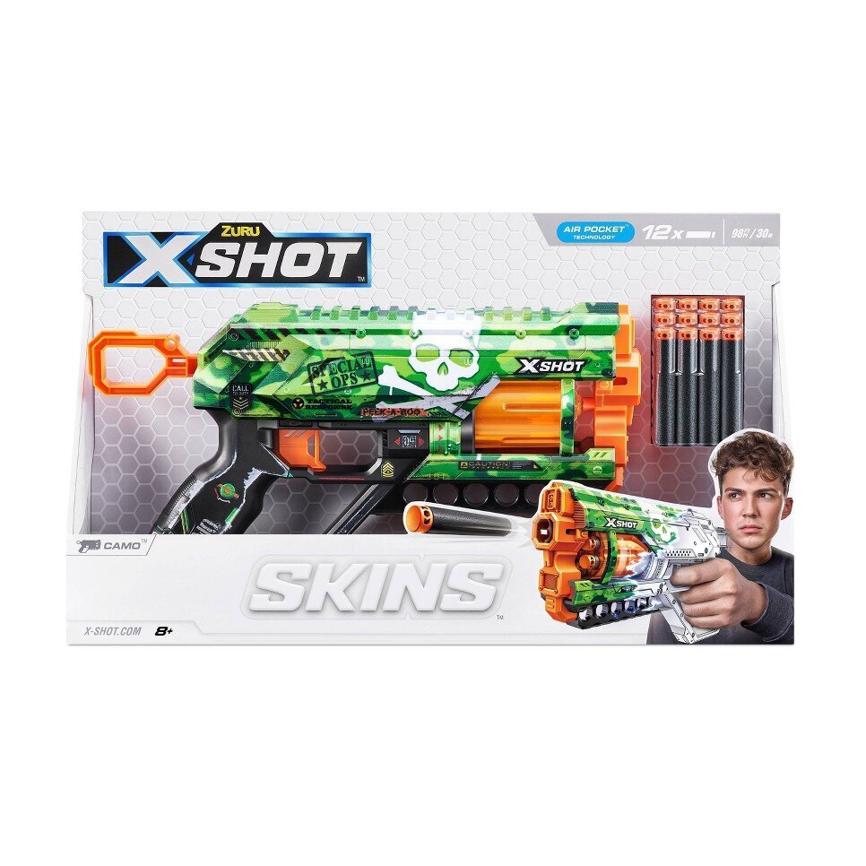 Mängupüstol Zuru X-Shot SkinsGriefer 36561H hind ja info | Mänguasjad poistele | hansapost.ee