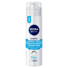 Пена для бритья nivea men 200мл чувствительная охлаждающая охлаждающая цена и информация | Nivea Духи, косметика | hansapost.ee