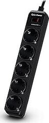 CyberPower Essential 5 x Schuko Surge protector B0520SC0-DE hind ja info | Pikendusjuhtmed | hansapost.ee