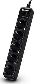 CyberPower Essential 5 x Schuko Surge protector B0520SC0-DE цена и информация | Pikendusjuhtmed | hansapost.ee