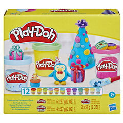 Набор моделина Play Doh Вечеринка, 12 шт. цена и информация | Развивающие игрушки для детей | hansapost.ee