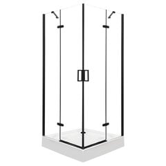 Dušinurk koos alusega Kerra Flow, 90x90 cm hind ja info | Dušikabiinid | hansapost.ee