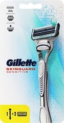 Бритва Gillette Skinguard Sensitive, 2 головки. цена и информация | Средства для бритья и косметика | hansapost.ee