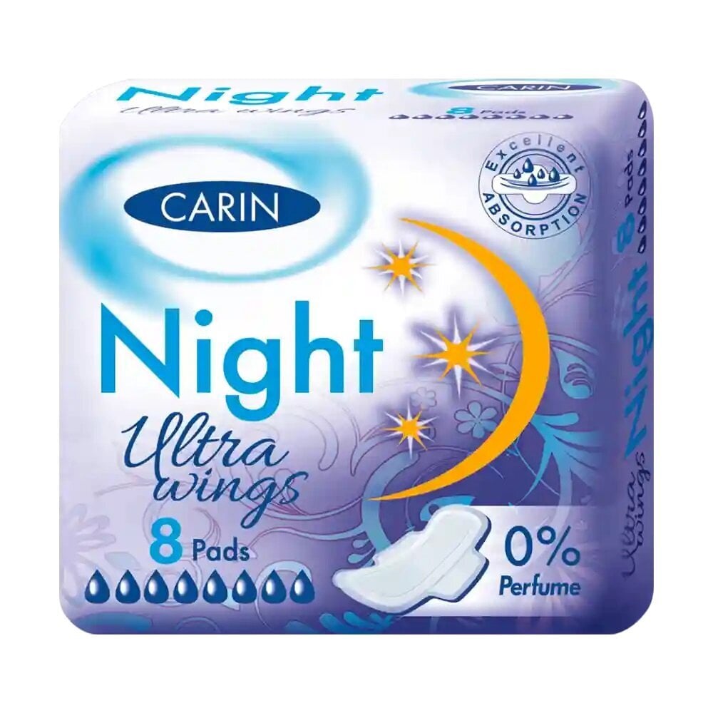 Hügieenisidemed Carin Ultra, 8 tk hind ja info | Tampoonid, hügieenisidemed ja menstruaalanumad | hansapost.ee