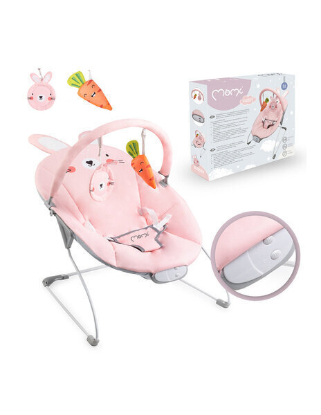 Lamamistool MoMi Glossy Bunny, roosa hind ja info | Beebi lamamistoolid | hansapost.ee