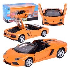 Automobilio metalinis modelis Lamborghini Aventador Roadster 1:32 interaktyvus ZA5053 цена и информация | Игрушки для мальчиков | hansapost.ee