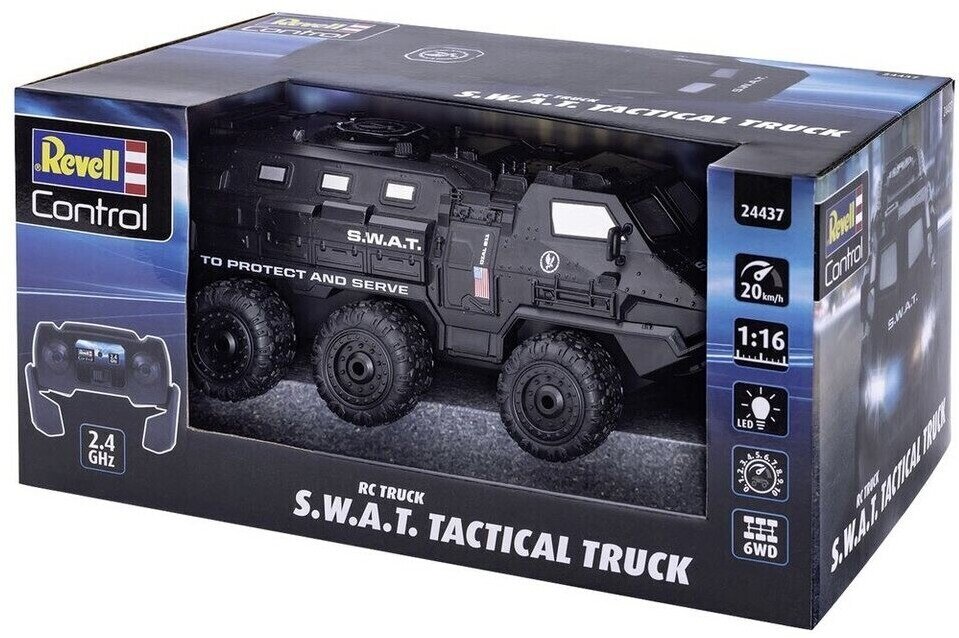 Raadio teel juhitav auto Revell 24437 Truck S.W.A.T. Tactical Truck цена и информация | Mänguasjad poistele | hansapost.ee