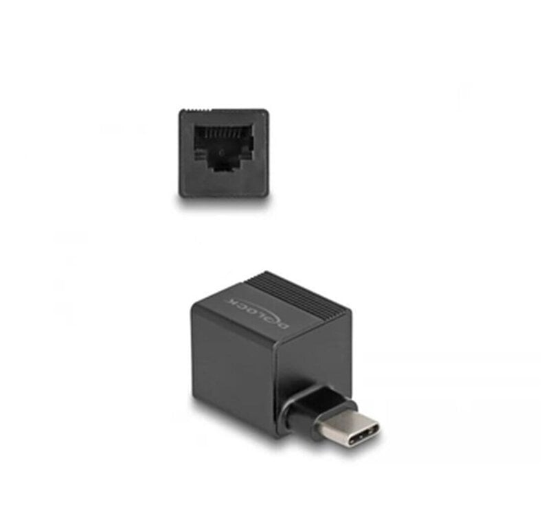 USB-RJ45 Võrguadapter Delock 66462 Gigabit Ethernet Must цена и информация | USB adapterid ja jagajad | hansapost.ee