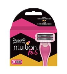 Naiste raseerijapead Wilkinson Intuition Fab 3 tk hind ja info | Wilkinson Parfüümid, lõhnad ja kosmeetika | hansapost.ee