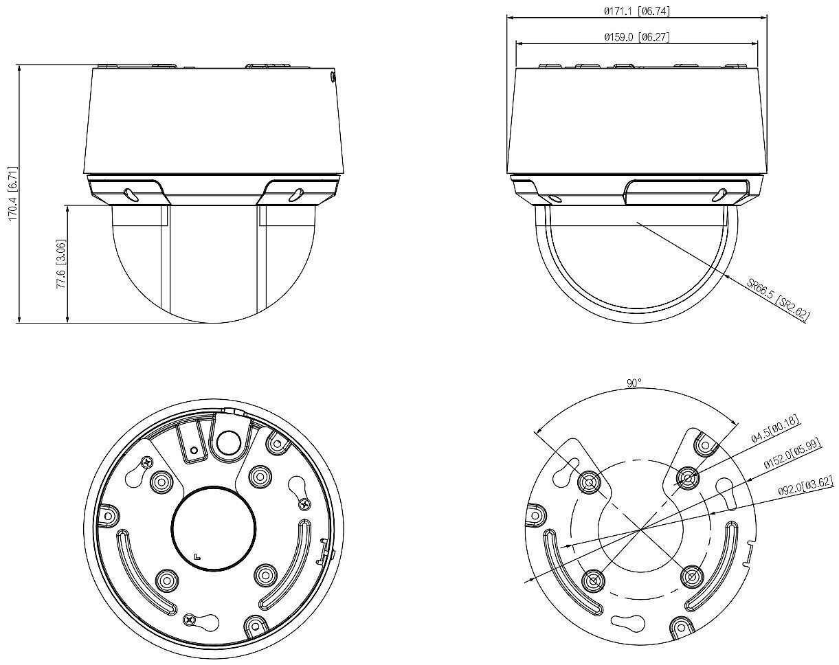 IP-kaamera SD4A216DB-HNY WizSense 5 ... 80 mm DAHUA цена и информация | Valvekaamerad | hansapost.ee