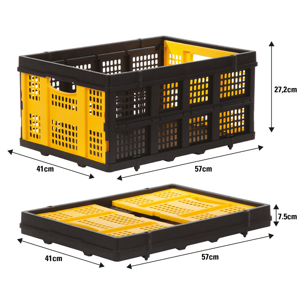 Kokkupandav plastkast, 25 kg цена и информация | Hoiukastid ja korvid | hansapost.ee