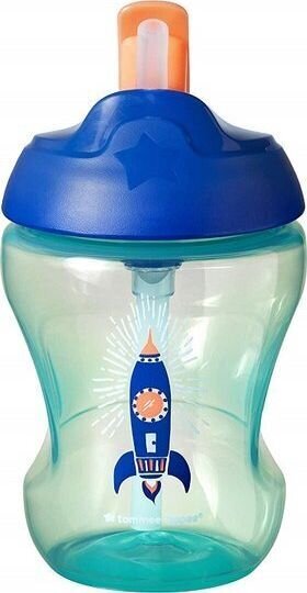 Pudel Tommee Tippee Straw Boy, 7+ kuud, 230 ml цена и информация | Lutipudelid ja tarvikud | hansapost.ee