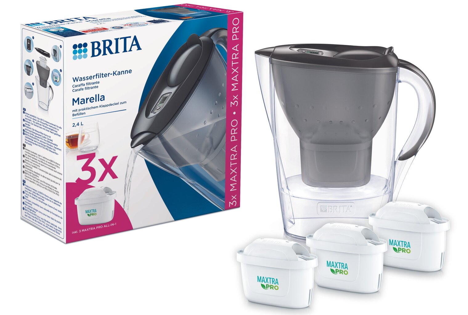 Brita Marella ja Maxtra Pro +, 3 tk. цена и информация | Veefilterkannud ja veefiltrid | hansapost.ee