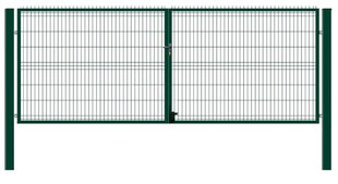 Kahepoolne värav, 1530x3000mm hind ja info | Aiad, murupiirded, aiavõrgud | hansapost.ee