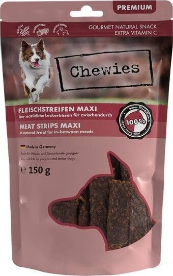 Chewies Meat Strips Maxi hobuselihaga, 150 g цена и информация | Koerte maiused | hansapost.ee