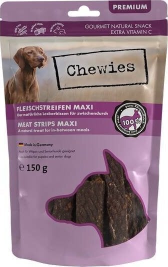 Chewies Maxi Meat Strips kängurulihaga, 150 g цена и информация | Koerte maiused | hansapost.ee