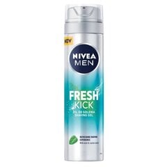 Гель для бритья Nivea Men Fresh Kick, 200 мл цена и информация | Nivea Гигиенические товары | hansapost.ee