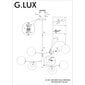 Rippvalgusti G.LUX GM-906/6 mat black цена и информация | Rippvalgustid | hansapost.ee