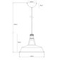 Ripplamp G.Lux GT-310-D31-1S-BL Loft-7 hind ja info | Rippvalgustid | hansapost.ee