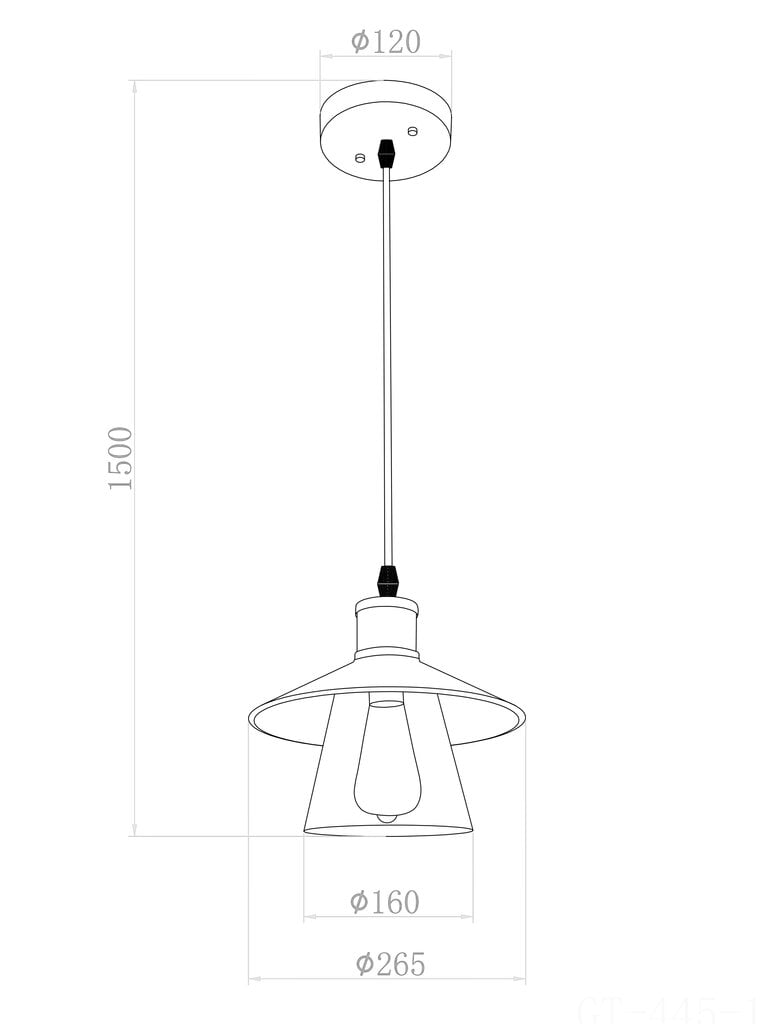 G.Lux ripplamp GT-445-1S hind ja info | Rippvalgustid | hansapost.ee