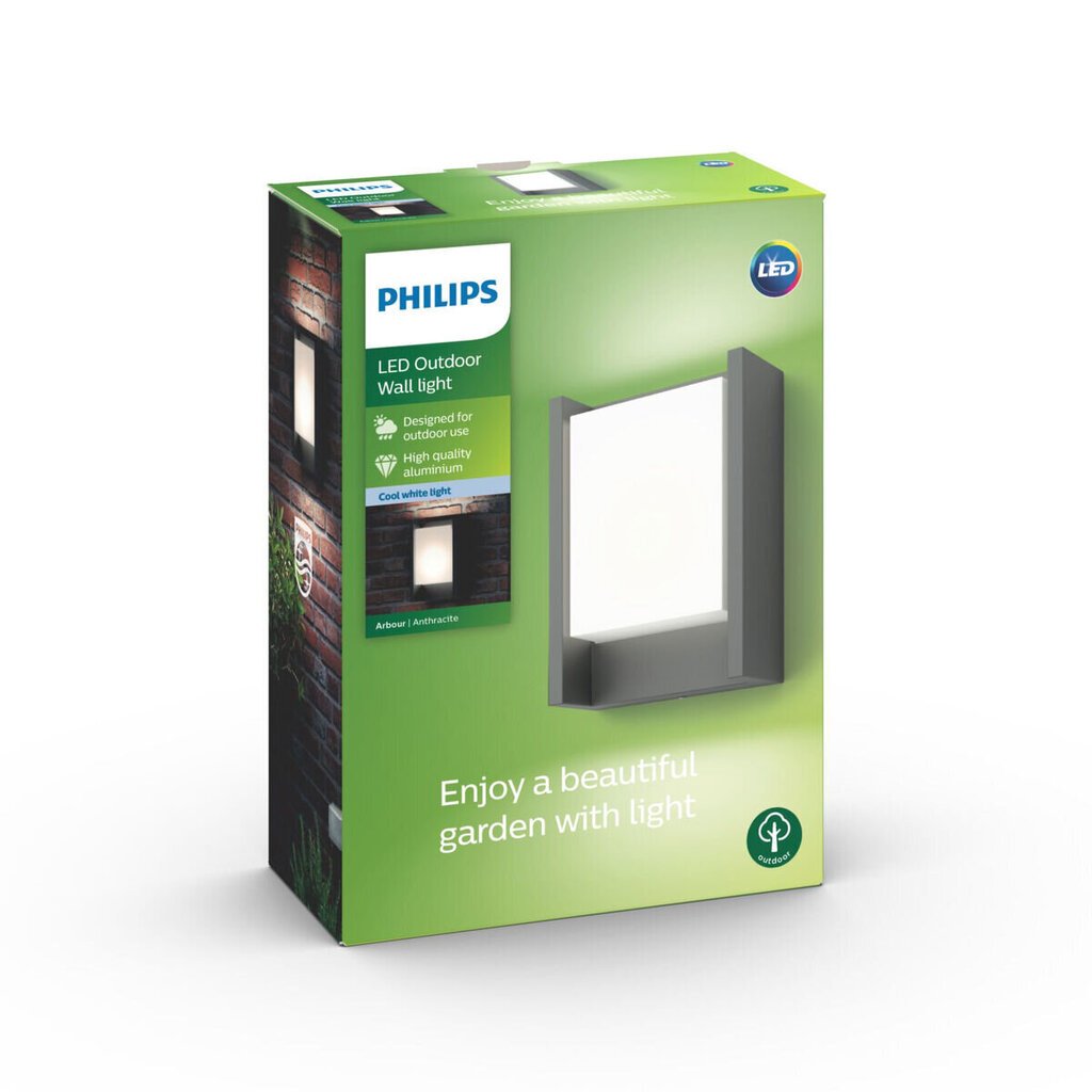 Led Seinavalgusti Philips Arbour, hall цена и информация | Seinavalgustid | hansapost.ee