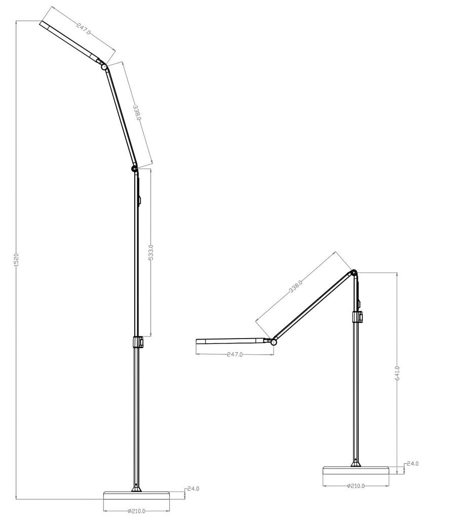 LED põrandalamp G.Lux GD-BENO-F black hind ja info | Põrandalambid | hansapost.ee