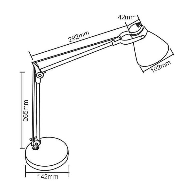 Laualamp G.LUX GD-2604 must hind ja info | Laualambid | hansapost.ee