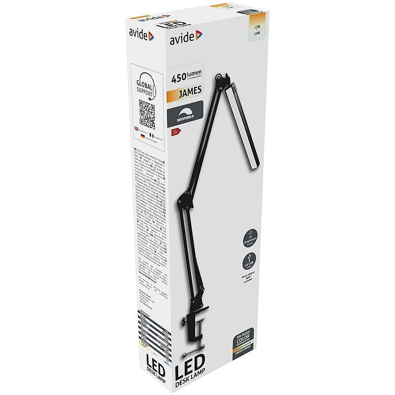 Avide LED laualamp James 12W USB цена и информация | Laualambid | hansapost.ee