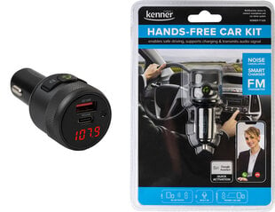 FM-transmitter Kenner BT Hands-Free USB-C kiirlaadimine hind ja info | Kenner Autoelektroonika | hansapost.ee