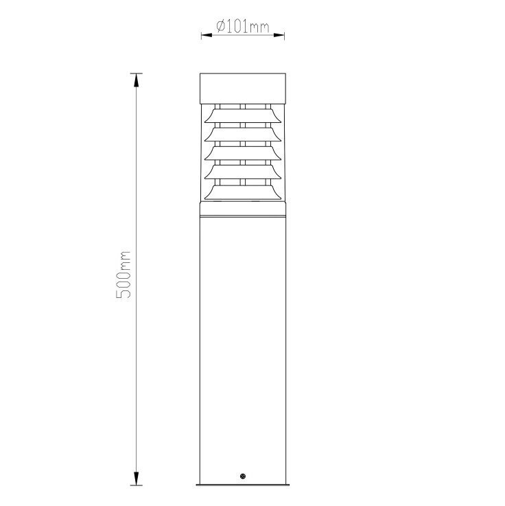 G.Lux õuelatern GH-246-500-BL hind ja info | Aiavalgustid ja õuevalgustid | hansapost.ee