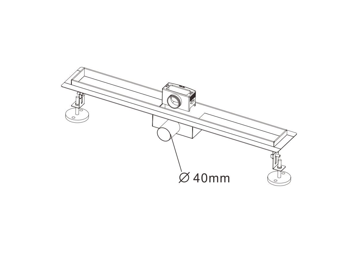 Lineaarne trapp Vento 360° 600x70x70 hind ja info | Duširennid | hansapost.ee