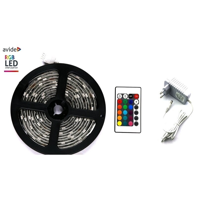 LED-riba valgus Avide RGB 5050 kaugjuhtimispuldiga IP65, 5m цена и информация | Valgusribad ja LED ribad | hansapost.ee