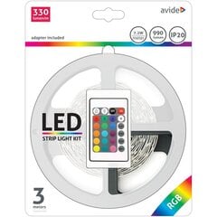 LED-riba valgus Avide RGB 5050 kaugjuhtimispuldiga IP20, 3m hind ja info | Avide Elektriseadmed | hansapost.ee