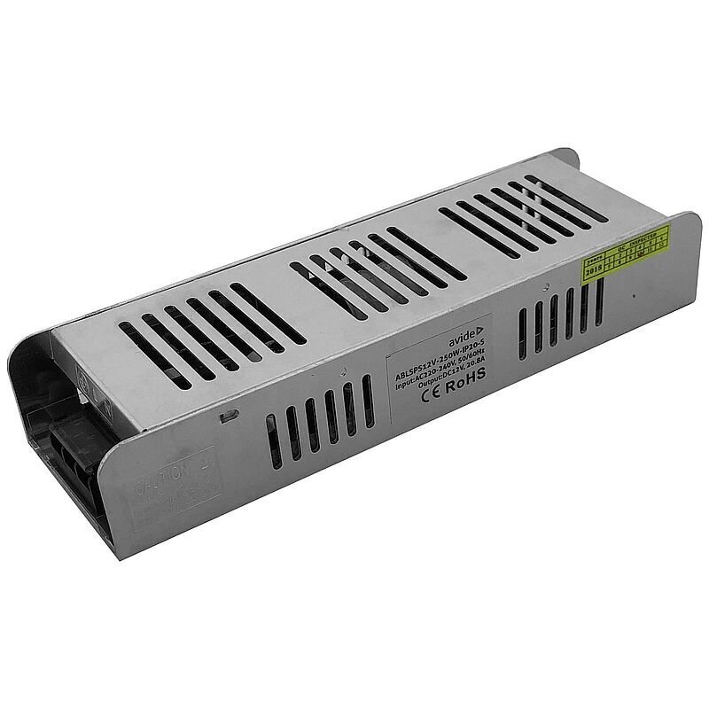 LED toiteallikas Avide 250W 12V IP20 hind ja info | Toiteallikad ja toiteplokid | hansapost.ee