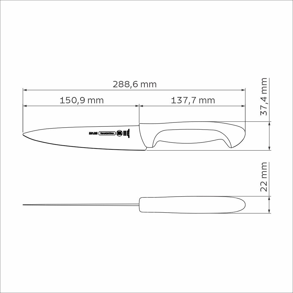 Lihanuga Tramontina Professional 6" цена и информация | Kööginoad ja teritajad | hansapost.ee