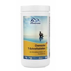 Быстро растворимые таблетки хлора 20 гр, Chemoform Chemoclor T-Schnelltabletten, 1 кг цена и информация | Chemoform AG Досуг | hansapost.ee