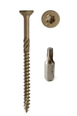 Puidukruvid välitöödeks, torx, C3, 5,0 x 100/60, 100 tk price and information | Fasteners | hansapost.ee