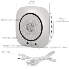 Nutikas Wifi gaasilekke andur Moes hind ja info | Andurid, sensorid | hansapost.ee