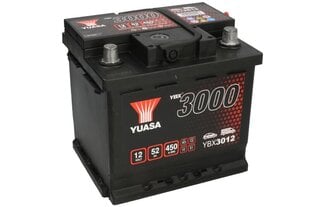 Aku Yuasa YBX3012 52Ah 12V 450A hind ja info | Autoakud | hansapost.ee